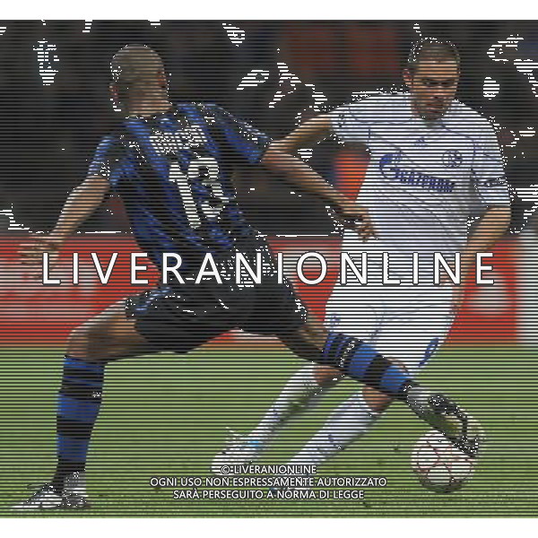 UEFA Champions League 2010/2011 Quarti di Finale Andata Milano - 05.04.2011 Inter-Shalke 04 Nella Foto:Edu Eduardo Gonalves de Oliveira /Ph.Vitez-Ag. Aldo Liverani