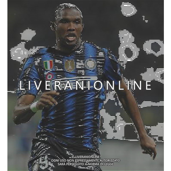 UEFA Champions League 2010/2011 Quarti di Finale Andata Milano - 05.04.2011 Inter-Shalke 04 Nella Foto:Samuel Eto\'o /Ph.Vitez-Ag. Aldo Liverani