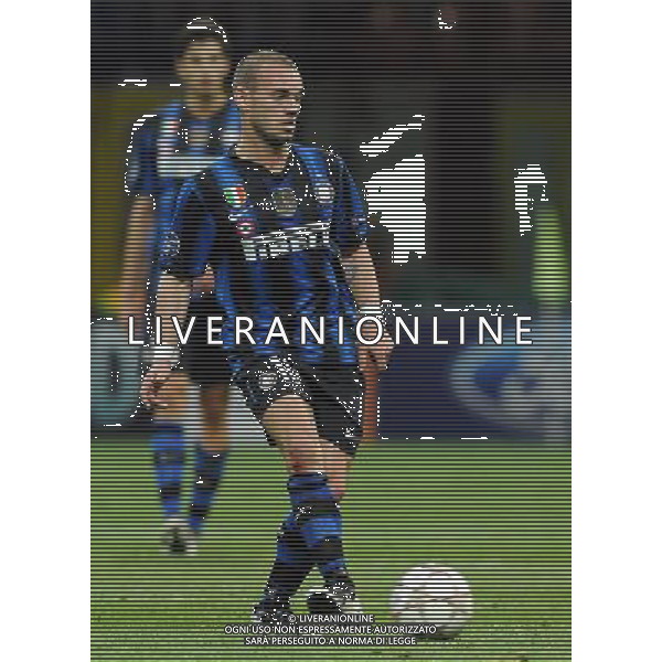 UEFA Champions League 2010/2011 Quarti di Finale Andata Milano - 05.04.2011 Inter-Shalke 04 Nella Foto:Wesley Sneijder /Ph.Vitez-Ag. Aldo Liverani