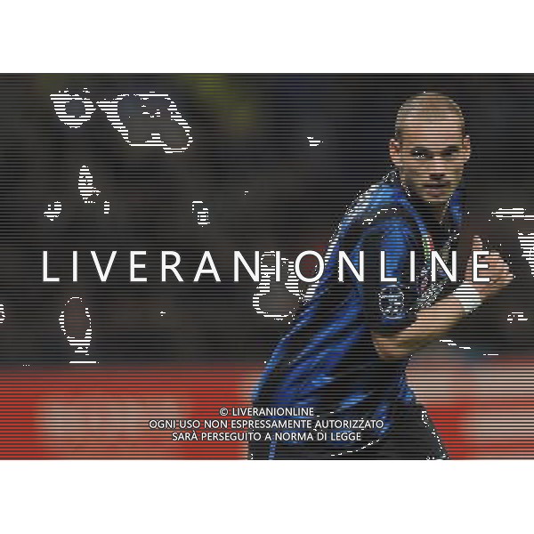UEFA Champions League 2010/2011 Quarti di Finale Andata Milano - 05.04.2011 Inter-Shalke 04 Nella Foto:Wesley Sneijder /Ph.Vitez-Ag. Aldo Liverani