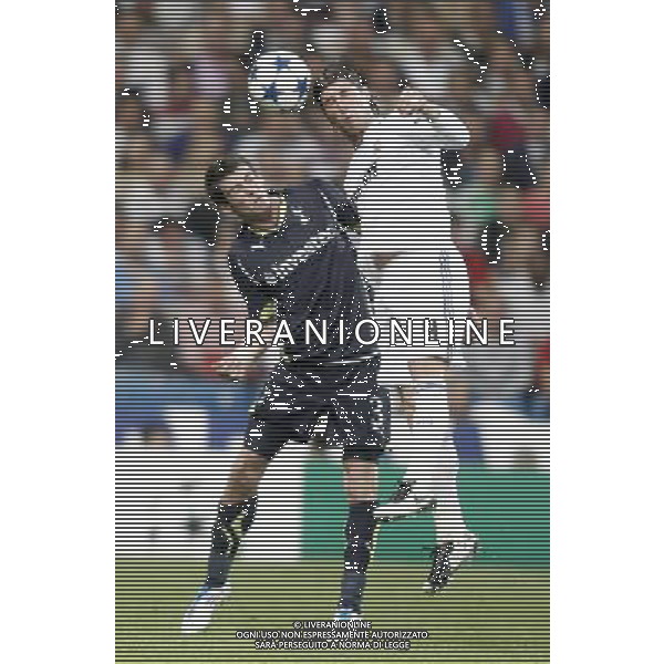 Real Madrid\'s Sergio Ramos against Tottenham Hotspur\'s Gareth Bale during Champions League Match. April 05, 2011. (ALTERPHOTOS/Alvaro Hernandez) MADRID 05/04/2011 4 DI FINALE CHAMPIONS LEAGUE REAL MADRID-TOTTENHAM AG ALDO LIVERANI ONLY ITALY