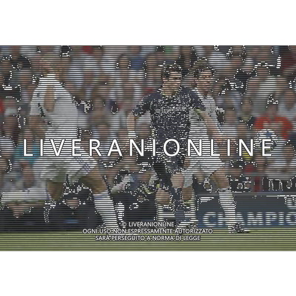 Real Madrid\'s Sergio Ramos and Tottenham\'s Gareth Bale during Champions League match on April, 5th 2011. Photo: Cesar Cebolla / ALFAQUI MADRID 05/04/2011 4 DI FINALE CHAMPIONS LEAGUE REAL MADRID-TOTTENHAM AG ALDO LIVERANI ONLY ITALY