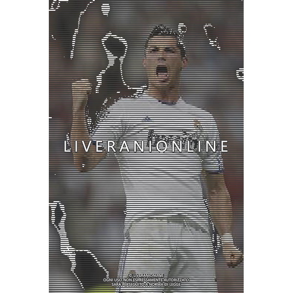 Real Madrid\'s Cristiano Ronaldo goal during Champions League match on April, 5th 2011. Photo: Cesar Cebolla / ALFAQUI MADRID 05/04/2011 4 DI FINALE CHAMPIONS LEAGUE REAL MADRID-TOTTENHAM AG ALDO LIVERANI ONLY ITALY