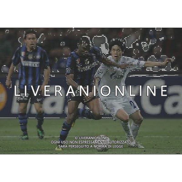 Milano 05-04-2011 Champions League 2010/11 inter-schalke 5:2 nella foto samuel eto\'o e atsuto uchida ph marco luzzani/ag aldo liverani s.a.s.