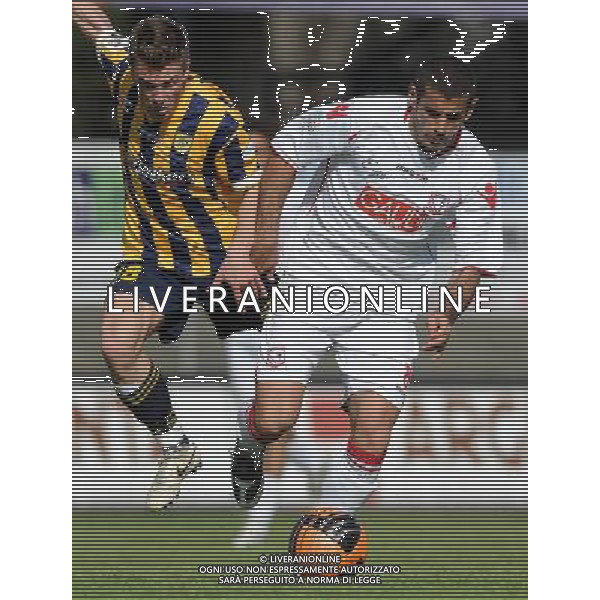 Finale Coppa Italia Lega Pro 2010/2011 Andata Carpi (MO) - 06.04.2011 Carpi-Juve Stabia Nella Foto:Nicola Sogus-Andrea Raimondi /Ph.Vitez-Ag. Aldo Liverani