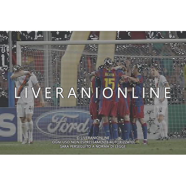 Barcelona\'s Xavi Hernandez goal during Champions League match on April, 6th 2011. Photo: Cesar Cebolla / ALFAQUI /ALDO LIVERANI CHAMPIONS LEAGUE BARCELLONA - FC Shakhtar Donetsk ANDATA DEI QUARTI DI FINALE - ITALY ONLY - *** Local Caption *** .