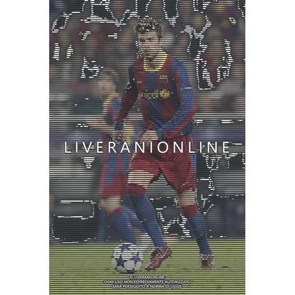 Barcelona\'s Gerard Pique during Champions League match on April, 6th 2011. Photo: Cesar Cebolla / ALFAQUI /ALDO LIVERANI CHAMPIONS LEAGUE BARCELLONA - FC Shakhtar Donetsk ANDATA DEI QUARTI DI FINALE - ITALY ONLY - *** Local Caption *** .