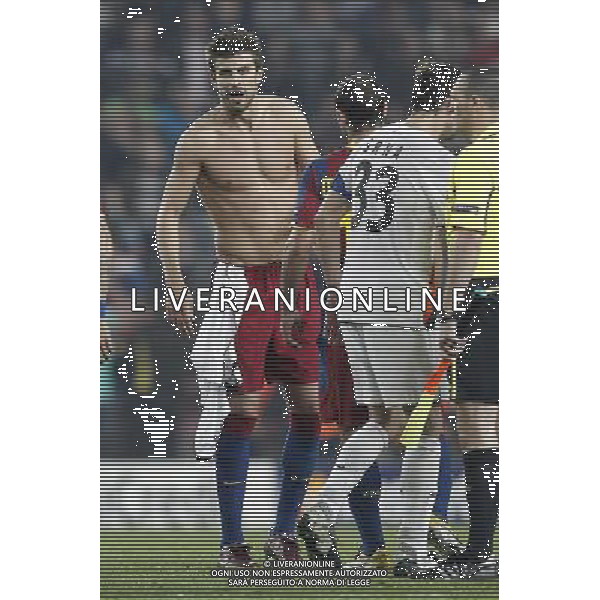 Barcelona\'s Gerard Pique during Champions League match on April, 6th 2011. Photo: Cesar Cebolla / ALFAQUI /ALDO LIVERANI CHAMPIONS LEAGUE BARCELLONA - FC Shakhtar Donetsk ANDATA DEI QUARTI DI FINALE - ITALY ONLY - *** Local Caption *** .