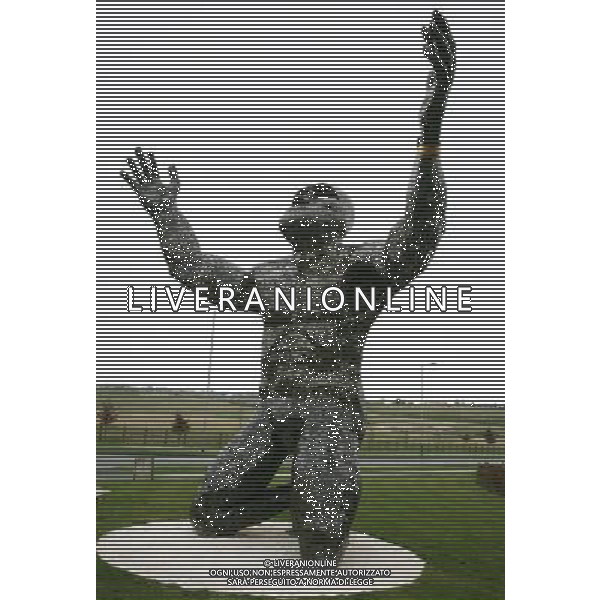 The \'Stonehenge giant\' statue is put up for saleThe Ancestor is being sold because his creators cannot afford to keep him A 22ft (6.70m) steel man that appeared at the summer solstice celebrations at Stonehenge has been put up for sale.The seven ton \'Ancestor\', currently at the Solstice Park, Amesbury, has appeared on an online auction website with a starting bid of £50,000.Created by Andy Rawlings and Michelle Topps, the couple say they \'can\'t afford to keep him anymore\'.\'We took a loan out to make him and we\'ve been paying it back on a monthly basis,\' said Mr Rawlings. \'It\'s economics - we\'ve got to sell him.\'Sunrise at Stonehenge.The monumental statue with \'head thrown back and arms open wide\' cost £35,000 and took the couple nine months to build.It made its debut with a \'special guest appearance\' at last year\'s summer solstice celebrations at Stonehenge.Since then the Stonehenge giant has been in a prominent position next to the A303 in front of the Holiday Inn at the Solstice Park in Amesbury.\'He\'s been there for about nine months and people have got used to him being there,\' said Ms Topps. \'I\'ll be devastated if he goes.\'Created out of thousands of hand-cut pieces of steel welded to a steel frame, the Netheravon couple have been trying to find investors to \'secure the future of the Ancestor\' without success.As a result the sculpture is being offered on eBay with an opening bid of £50,000 and a delivery charge of £1,000 within the UK.\'Since he\'s been on eBay it seems to have chivvied things up a bit,\' said Mr Rawlings.\'Now there\'s talk of him being bought and moved to the Countess roundabout just down the road, so we\'re hoping he won\'t go too far.\' La statua del \'gigante Stonehenge\' viene messa in vendita perchŽ i suoi creatori non pu˜ssono permettersi di tenerla AG. ALDO LIVERANI SAS ITALY ONLY *** Local Caption *** .