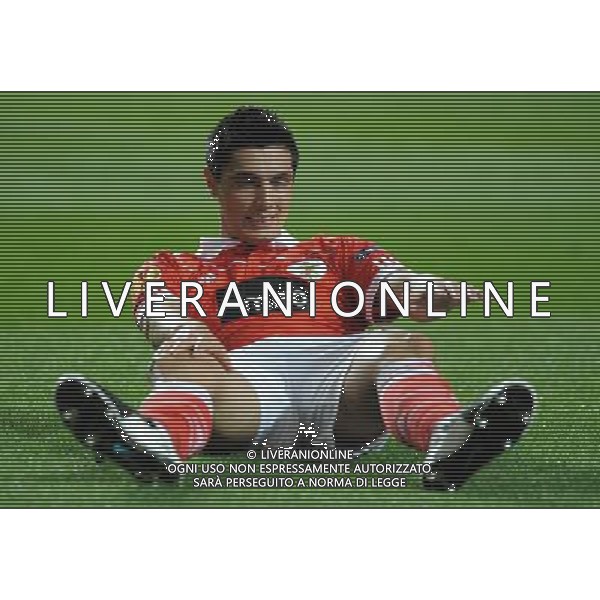 20110407: LISBON, PORTUGAL - SL Benfica vs PSV Eindhoven: UEFA Europa League 2010/2011 - Quarter-Finals, First Leg. In picture: Oscar Cardozo (Benfica). PHOTO: Alvaro Isidoro/CITYFILES AG ALDO LIVERANI ONLY ITALY
