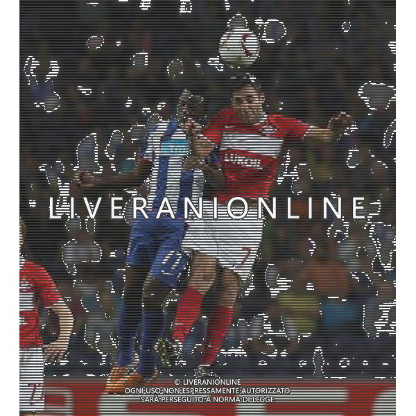 20110407: PORTO, PORTUGAL - FC Porto vs Spartak Moscow: UEFA Europa League 2010/2011 - Quarter-Finals, First Leg. In picture: Silvestre Varela (Porto) and Ibson (Spartak). PHOTO: Manuel Azevedo/CITYFILES AG ALDO LIVERANI ONLY ITALY