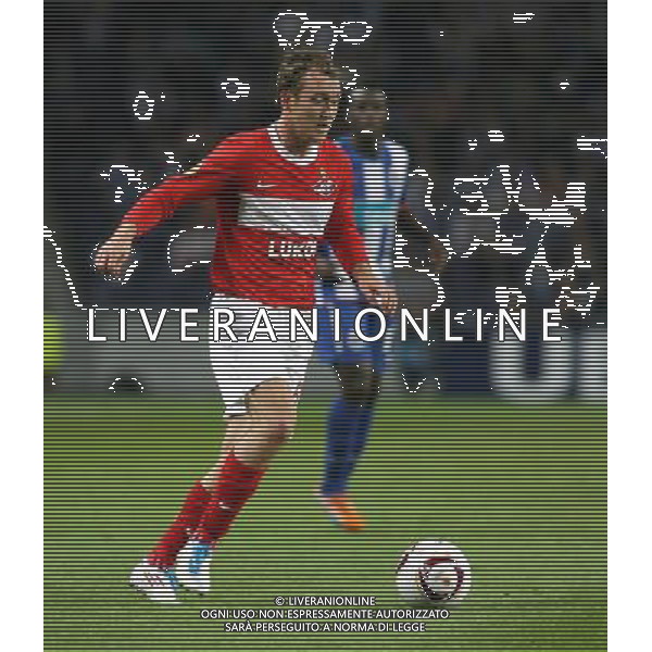 20110407: PORTO, PORTUGAL - FC Porto vs Spartak Moscow: UEFA Europa League 2010/2011 - Quarter-Finals, First Leg. In picture: Aiden McGeady (Spartak). PHOTO: Manuel Azevedo/CITYFILES AG ALDO LIVERANI ONLY ITALY
