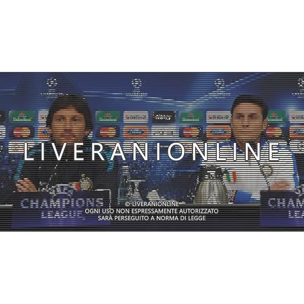 UEFA Champions League 2010/2011 Quarti di Finale Ritorno Gelsenkirchen (Germania) - 12.04.2011 Allenamenti e Conferenza Stampa Shalke04 Inter Nella Foto:Javier Zanetti-Leonardo /Ph.Vitez-Ag. Aldo Liverani