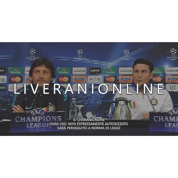 UEFA Champions League 2010/2011 Quarti di Finale Ritorno Gelsenkirchen (Germania) - 12.04.2011 Allenamenti e Conferenza Stampa Shalke04 Inter Nella Foto:Javier Zanetti-Leonardo /Ph.Vitez-Ag. Aldo Liverani