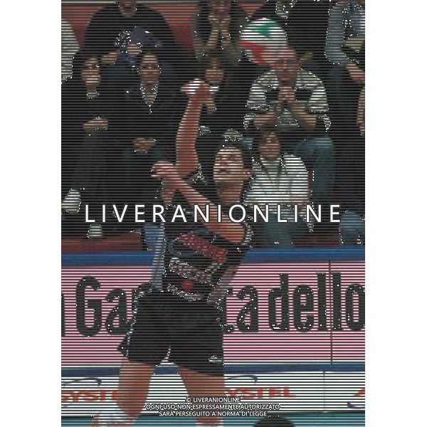 PIACENZA 01/04/04 PLAY OFF CAMPIONATO ITALIANO DI PALLAVOLO 2003/04 COPRASYSTEL PIACENZA-EDILBASSO PADOVA NELLA FOTO ZLATANOV HRISTO PH GIGI ARCAINI/AG.ALDO LIVERANI