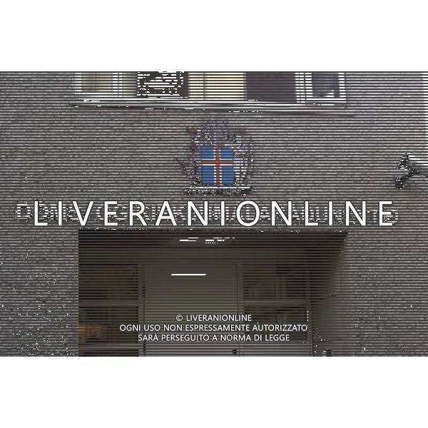 Justice and Church Ministry Islanda , veduta di edifici bancari e pubblici AG.ALDO LIVERANI SAS ITALY ONLY *** Local Caption *** .