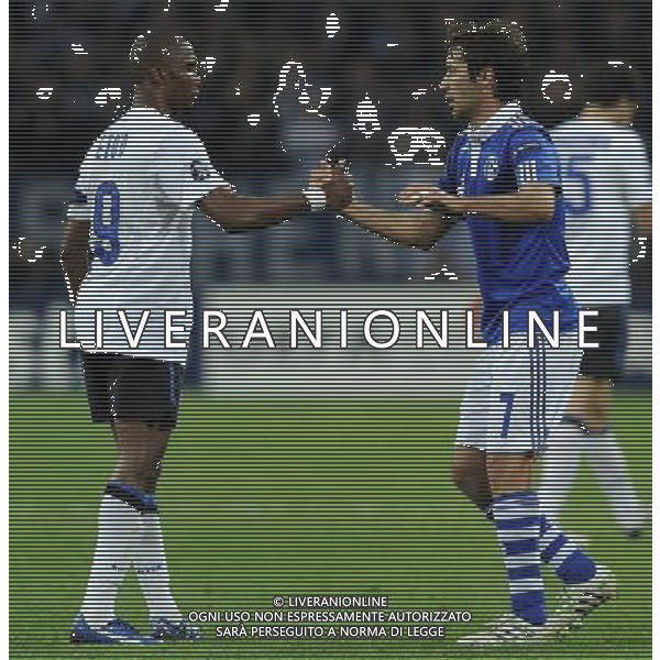 UEFA Champions League 2010/2011 Quarti di Finale Ritorno Gelsenkirchen (Germania) - 13.04.2011 Schalke 04-Inter Nella Foto:raul eto\'o /Ph.Vitez-Ag. Aldo Liverani