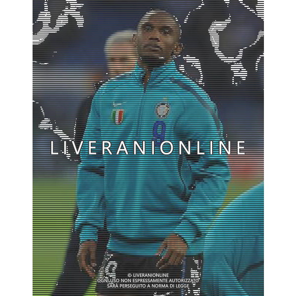 UEFA Champions League 2010/2011 Quarti di Finale Ritorno Gelsenkirchen (Germania) - 13.04.2011 Schalke 04-Inter Nella Foto:Samuel Eto\'o /Ph.Vitez-Ag. Aldo Liverani