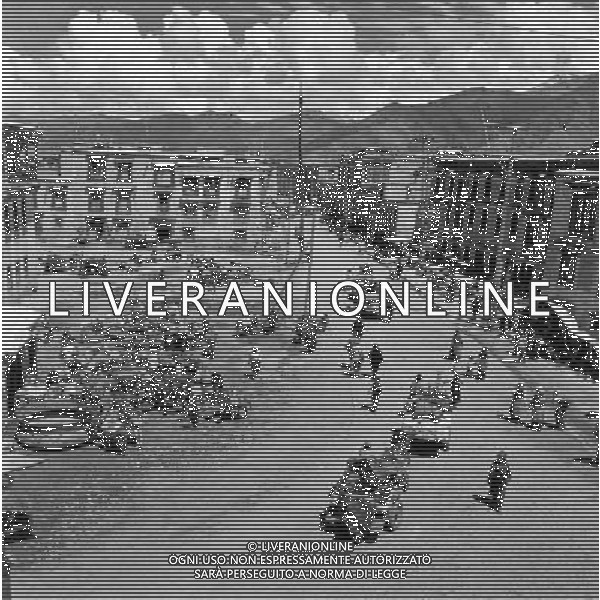 (110414) LHASA, April 14, 2011 () The file photo taken in 1959 shows the new look of Parkhor Street after renovation, in Lhasa, capital of southwest China\'s Tibet Autonomous Region. As one of the most distinct and attractive old blocks in the world, Parkhor Street is unique with contrastive features and stunning diversity. It is a place where Tibetan tradition meets modern fashion, religious sanctity mixes with commercial prosperity. Located in the center of Lhasa, surrounding the Jokhang Temple, it covers an area of 133.82 hectares and has 35 small streets and alleys extending in all directions. The Tibetan word Parkhor literally means \'an annular worshipping road\', which refers to the main street of the block. The main street, about two kilometers long, functions as the most important road for pilgrimage, local business, and tourism. In its 1400 years\' long history, Parkhor Street has witnessed the eclipse and prosperity of Buddhism, the exchange and fusion of the diverse cultures, the flourishing of ancient trade, the continuous changes of the regimes, and the ups and downs of Lhasa. Because of its unmatched location and cultural signification, Parkhor Street has long been considered as the epitome of Lhasa\'s historical development. It is the earliest and most prosperous business street in the city, crowded with merchants from all over China and even foreign countries such as Nepal and India, selling craftworks and products with rich ethnical features. Since the peaceful liberation of Tibet, the Parkhor Street has undergone fundamental changes. Common people moved into the former residence of noble families, handcraft workshops and stores appeared one after another, and shabby street infrastructure were thoroughly renovated. Along with China\'s Reform and Opening Up, the Parkhor Street in 1980\'s and 1990\'s saw a rise of commerce with increasing shops and abundant commodities. Tibetan artworks and craftworks gradually went popular in the market AG ALDO LIVERANI ONLY ITALY