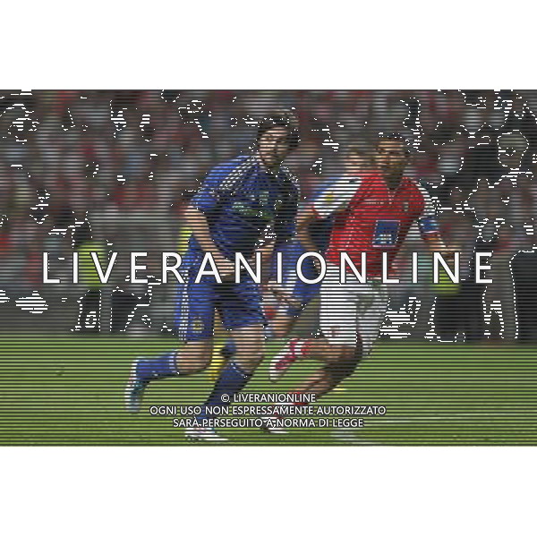 20110414: BRAGA, PORTUGAL - SC Braga vs Dynamo Kyiv: Europa League 2010/2011, quarter-finals, 2nd leg. In picture: Milevskiy and Vandinho. PHOTO: Pedro Benavente/CITYFILES LIGA EUROPY SEZON 2010/2011 PILKA NOZNA BRAGA vs DYNAMO KIJOW FOT. CITYFILES/NEWSPIX.PL PORTUGAL,BRAZIL,SPAIN,GERMANY,FRANCE,UK OUT !!! --- Newspix.pl CALCIO EUROPA LEAGUE ©AG ALDO LIVERANI SAS - ITALY ONLY - *** Local Caption *** .