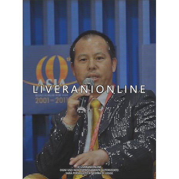 (110416) -- BOAO, April 16, 2011 () -- Huang Lilu, editor-in-chief of China Enterpreneur Magazine, speaks at a sub forum focusing on innovation of real estate industry during the Boao Forum for Asia (BFA) Annual Conference 2011 in Boao, south China\'s Hainan Province, April 16, 2011. (/Hou Jiansen) (zhs) AG ALDO LIVERANI ONLY ITALY