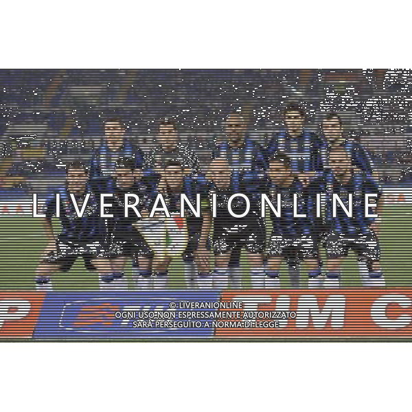 Roma-Inter Coppa Italia TIM Cup 2010/2011 Semifinali Andata Roma - 19.04.2011 - nella foto: La formazione dell\'Inter å© Fabrizio Corradetti - ag. Aldo Liverani sas