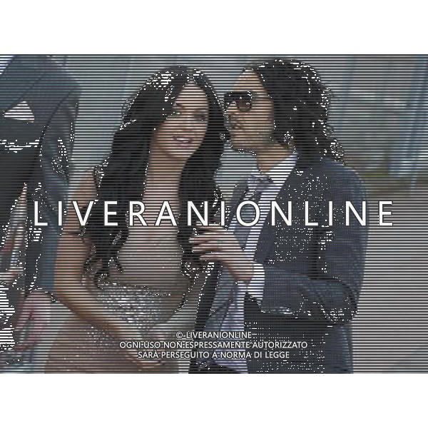 American singer and songwriter Katy Perry and English comedian, actor, columnist, singer, author and radio/television presenter Russell Brand attend the Arthur UK Premiere at the O2 Arena on Tuesday, April 19, 2011 in London, England. AG. ALDO LIVERANI SAS ITALY ONLY *** Local Caption *** .