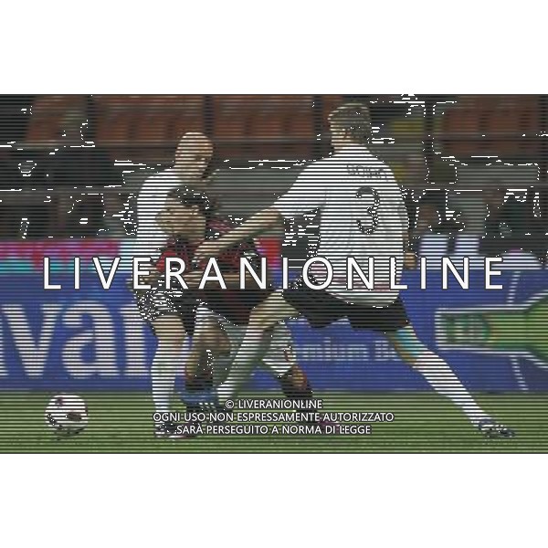 MILAN - PALERMO ANDATA SEMIFINALE DI COPPA ITALIA TIM CUP 20/04/2011 NELLA FOTO zlatan ibrahimovic, goian e giuglio migliaccio ©LUZZANI/AGENZIA ALDO LIVERANI SAS