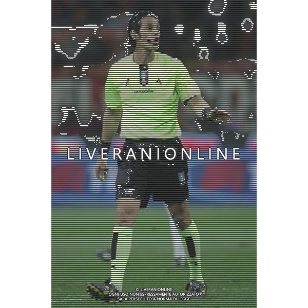 MILAN - PALERMO ANDATA SEMIFINALE DI COPPA ITALIA TIM CUP 20/04/2011 NELLA FOTO arbitro de marco ©LUZZANI/AGENZIA ALDO LIVERANI SAS