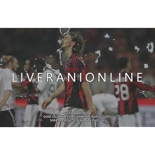 MILAN - PALERMO ANDATA SEMIFINALE DI COPPA ITALIA TIM CUP 20/04/2011 NELLA FOTO zlatan ibrahimovic ©LUZZANI/AGENZIA ALDO LIVERANI SAS