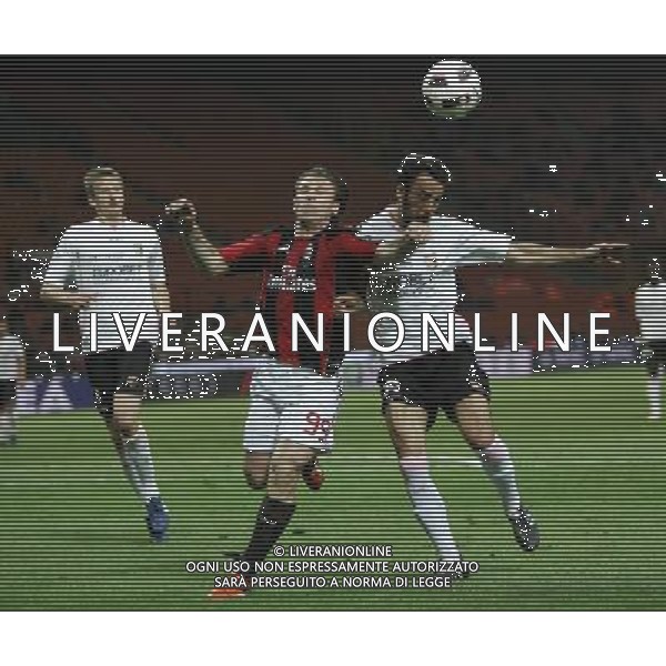 MILAN - PALERMO ANDATA SEMIFINALE DI COPPA ITALIA TIM CUP 20/04/2011 NELLA FOTO antonio cassano e cassani mattia ©LUZZANI/AGENZIA ALDO LIVERANI SAS