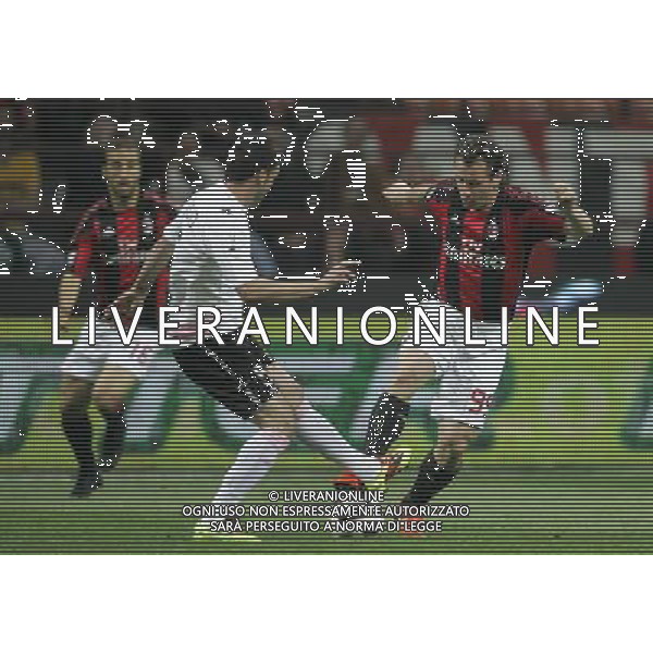 Milano 20-04-2011 Coppa Italia TIM CUP 2010/11 milan-palermo 2:2 nella foto antonio cassano e cesare bovo ph marco luzzani/ag aldo liverani s.a.s.