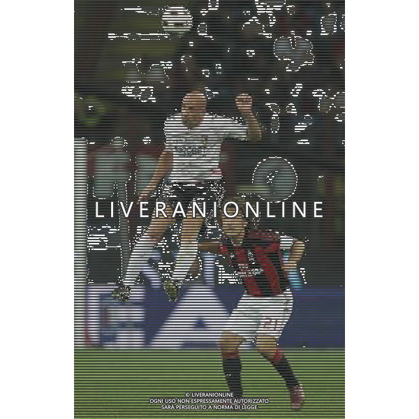 Milano 20-04-2011 Coppa Italia TIM CUP 2010/11 milan-palermo 2:2 nella foto giulio migliaccio e andrea pirlo ph marco luzzani/ag aldo liverani s.a.s.