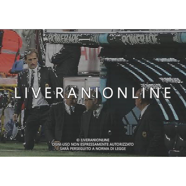 Milano 20-04-2011 Coppa Italia TIM CUP 2010/11 milan-palermo 2:2 nella foto massimiliano allegri e mauro tassotti ph marco luzzani/ag aldo liverani s.a.s.