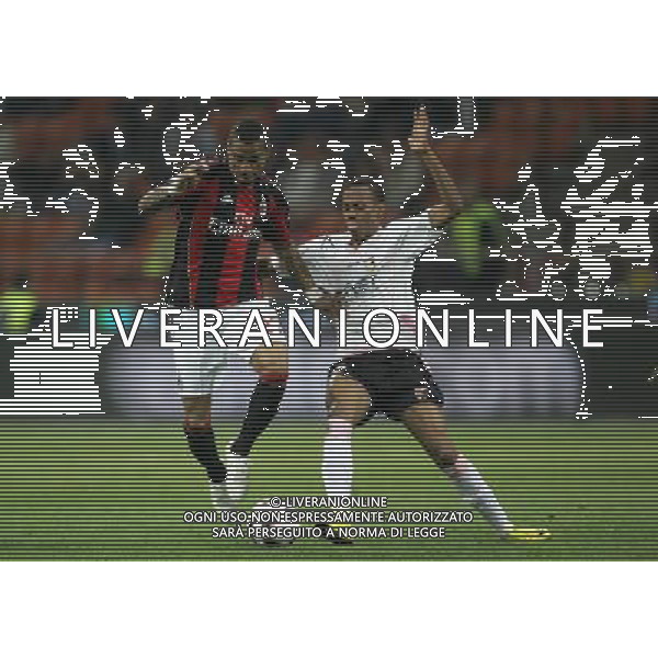 Milano 20-04-2011 Coppa Italia TIM CUP 2010/11 milan-palermo 2:2 nella foto kevin prince boateng e abel mathias hernandez ph marco luzzani/ag aldo liverani s.a.s.