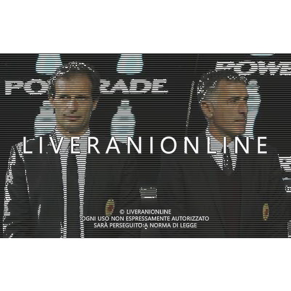 Milano 20-04-2011 Coppa Italia TIM CUP 2010/11 milan-palermo 2:2 nella foto massimiliano allegri e mauro tassotti ph marco luzzani/ag aldo liverani s.a.s.