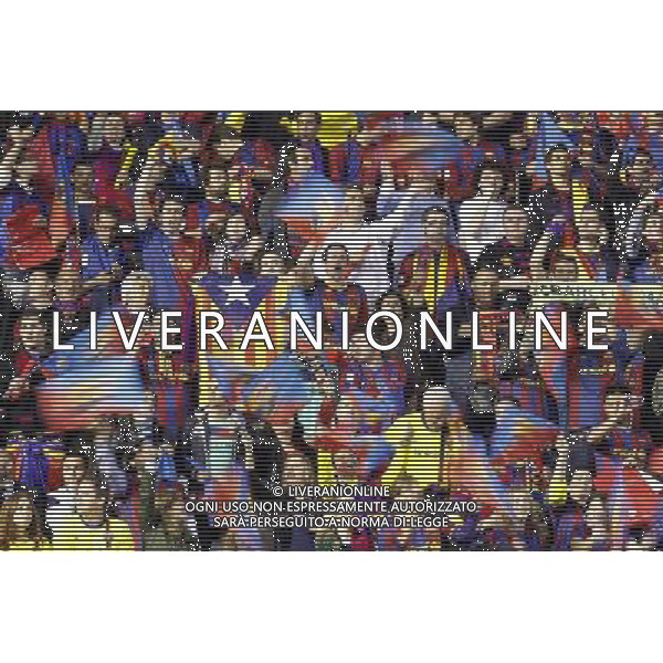 FC Barcelona\'s supporters during King\'s Cup 2001 Final match.April 20,2011. (ALTERPHOTOS/Acero) ALDO LIVERANI S A S ONLY ITALY