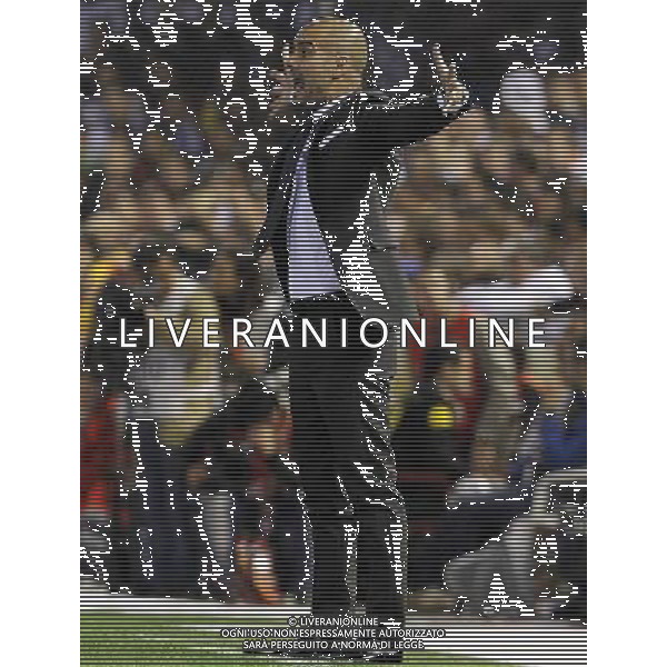 FC Barcelona\'s coach coach Pep Guardiola during King\'s Cup 2001 Final match.April 20,2011. (ALTERPHOTOS/Acero) ALDO LIVERANI S A S ONLY ITALY