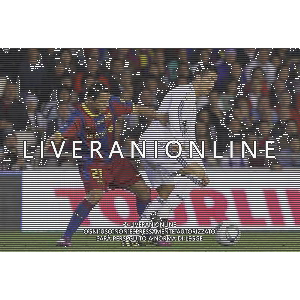 FC Barcelona\'s Adriano Correia (l) and Real Madrid\'s Cristiano Ronaldo during King\'s Cup 2001 Final match.April 20,2011. (ALTERPHOTOS/Acero) ALDO LIVERANI S A S ONLY ITALY