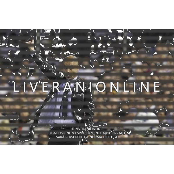 FC Barcelona\'s coach coach Pep Guardiola during King\'s Cup 2001 Final match.April 20,2011. (ALTERPHOTOS/Acero) ALDO LIVERANI S A S ONLY ITALY