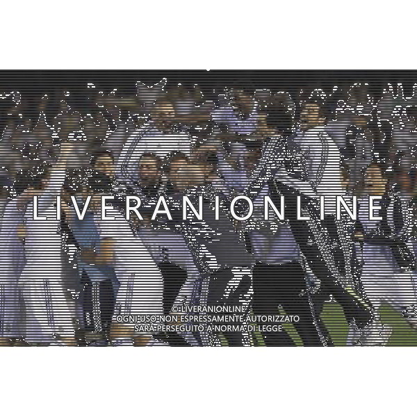 Real Madrid\'s players celebrate the victory during King\'s Cup 2001 Final match.April 20,2011. (ALTERPHOTOS/Acero) ALDO LIVERANI S A S ONLY ITALY