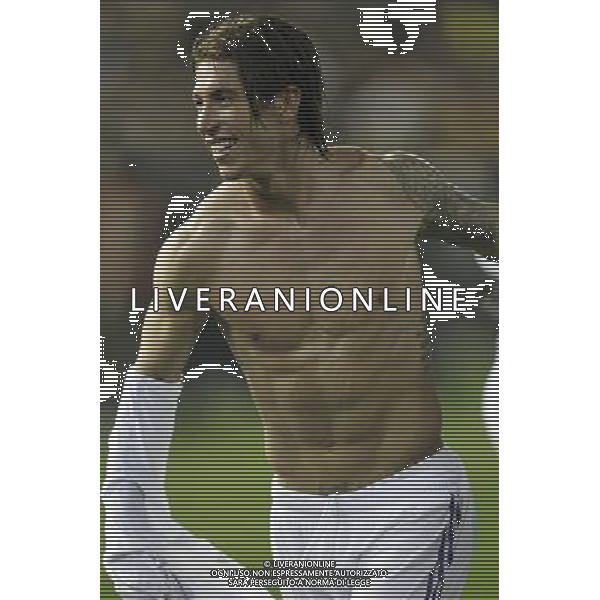 Real Madrid\'s Sergio Ramos during Spain\'s King\'s Cup Final match in Valencia, Spain on April 20th 2011. Photo: Cesar Cebolla / ALFAQUI ALDO LIVERANI S A S ONLY ITALY