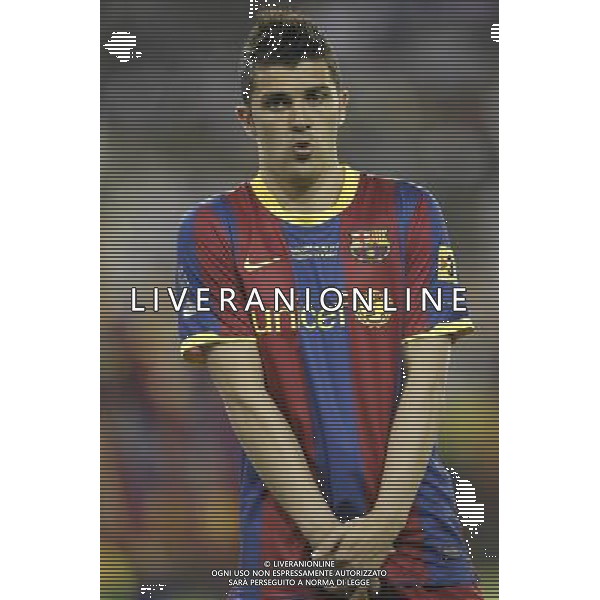 FC Barcelona\'s David Villa during la Spain King\'s Cup Final match in Valencia, Spain on April 20th 2011. Photo: Cesar Cebolla / ALFAQUI ALDO LIVERANI S A S ONLY ITALY
