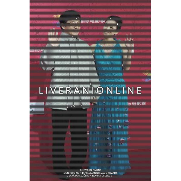 (110423) -- BEIJING, April 23, 2011 -- Jackie Chan (L) and Zhang Ziyi are seen prior to the Beijing International Film Festival in Beijing, capital of China, April 23, 2011. The film festival will be held from April 23 to April 28, including a series of film-related activities such as film music concert and \'Film Magic Beijing\' forum. Luo Xiaoguang) (xzj) AG ALDO LIVERANI ONLY ITALY