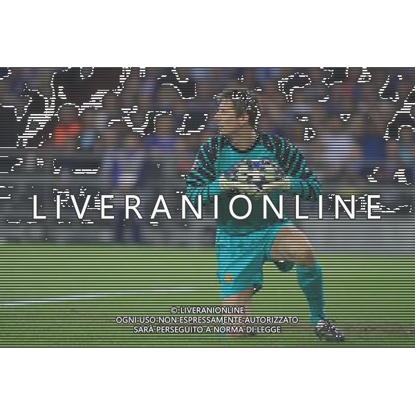 EDVIN VAN DER SAR SCHALKE 04 GELSENKIRCHEN (NIEBIESKO-BIALE - BLUE-WHITE) - MANCHESTER UNITED (CZERWONO-CZARNE / RED-BLACK) PILKA NOZNA, FOOTBALL, 1/2 FINALU LIGI MISTRZOW, CHAMPIONS LEAGUE SEMI-FINAL 26.04.2011, GELSENKIRCHEN - NIEMCY, GERMANY FOT. DARIUSZ HERMIERSZ / SPORT-FOTO.PL / NEWSPIX.PL --- Newspix.pl ag aldo liverani s a s only italy *** Local Caption *** www.newspix.pl mail us: info@newspix.pl call us: 0048 022 23 22 222 --- Polish Picture Agency by Ringier Axel Springer Poland