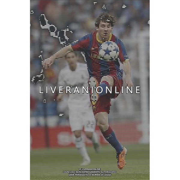 Barcelona\'s Lionel Messi during Champions League semifinal first match on April 27 2011. Photo: Cesar Cebolla / ALFAQUI AG. ALDO LIVERANI ONLY ITALY