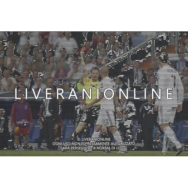 Real Madrid\'s Pepe red card during Champions League semifinal first match on April 27 2011. Photo: Cesar Cebolla / ALFAQUI ag aldo liverani only italy