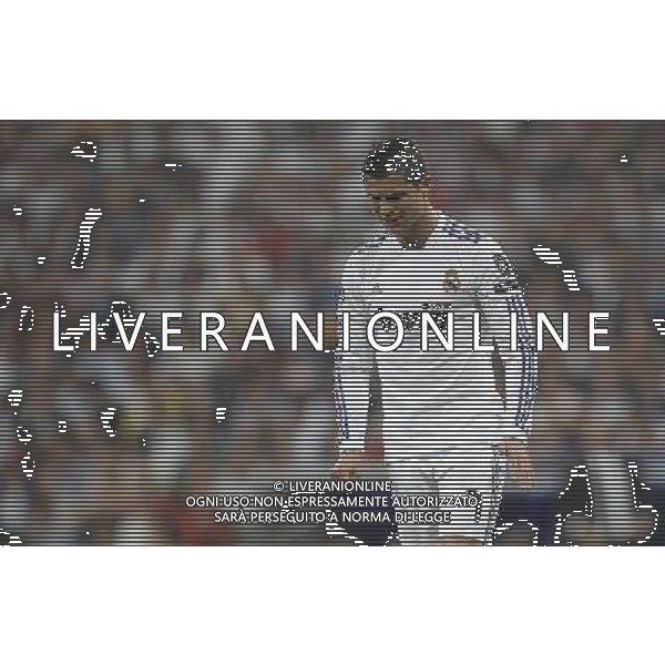 Real Madrid\'s Cristiano Ronaldo during Champions League semifinal first match on April 27 2011. Photo: Cesar Cebolla / ALFAQUI aldo liverani s a s only italy
