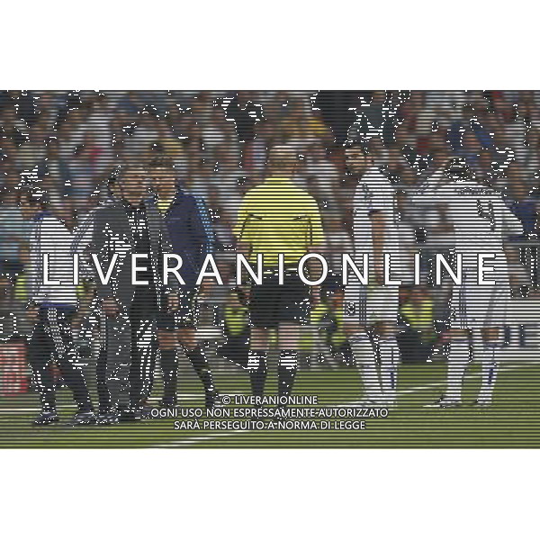 Real Madrid\'s Jose Mourino during Champions League semifinal first match on April 27 2011. Photo: Alex Cid-Fuentes / ALFAQUI AG ALDO LIVERANI ONLY ITALY