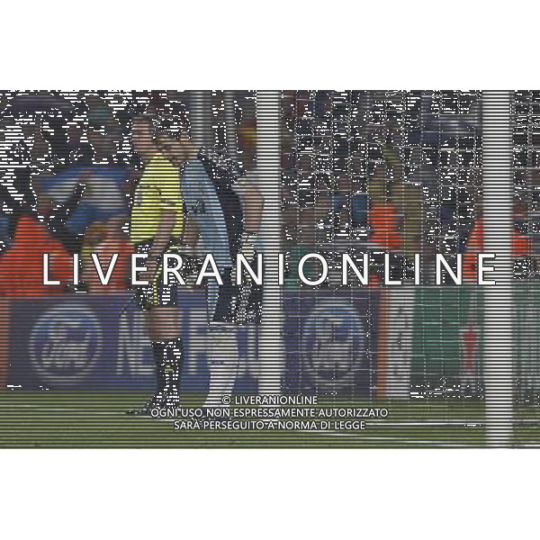 Real Madrid\'s Iker Casillas dejected during UEFA Champions League match.May 3,2011.(ALTERPHOTOS/Acero) AG ALDO LIVERANI S A S ONLY ITALKY